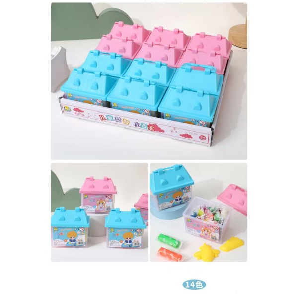 ΣΕΤ ΠΛΑΣΤΕΛΙΝΕΣ ΣΕ ΣΠΙΤΑΚΙ ΣΕ 14 ΧΡΩΜΑΤΑ 2 ΚΑΛΟΥΠΙΑ ΡΟΖ / ΓΑΛΑΖΙΟ 1241-11